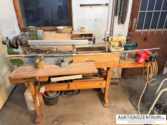 Holz Drehbank / Drehmaschine / Drechselbank / Drechselmaschine / Holz Werkbank