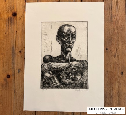 Gerhard Eichhorn 1975, Kaltnadel-/Ätzradierung im Tiefdruck, 42 x 58cm