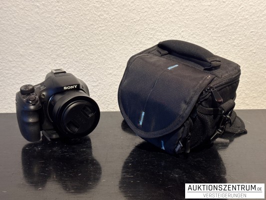 Sony Cyber-shot DSC-HX400V Digitalkamera mit Carl Zeiss Vario-Sonnar T* Objektiv und Tasche