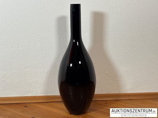 Leonardo große schwarze Designglas-Vase ca. 64 cm