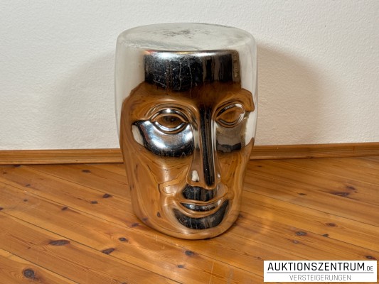 Philippe Starck für XO Bonze-Kopf, Hocker, verchromt
