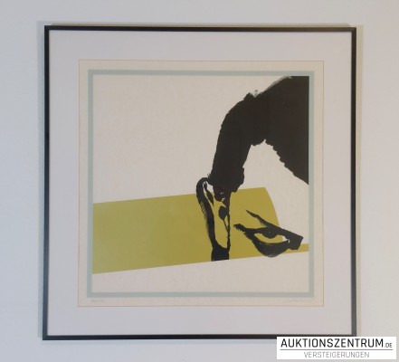 Olga Maslo, signierte Serigrafie 2005, 50 x 50cm