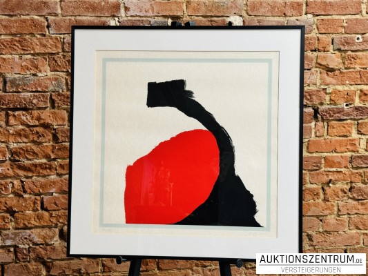 Olga Maslo, signierte Serigrafie, 2005, 71 x 71 cm