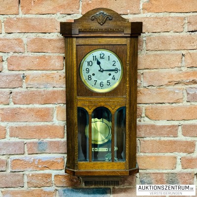 Mechanische Pendeluhr/Wanduhr/Regulator im Holzgehäuse 33*78*16