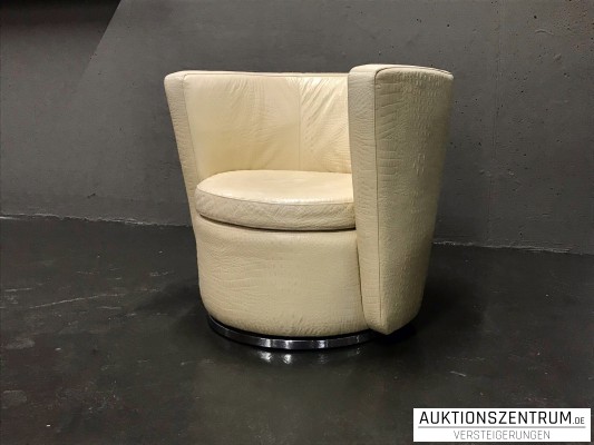Exklusiver Fendi Concorde Drehsessel, Leder